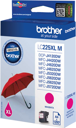 Brother LC225XLM Magenta Cartouche d'encre