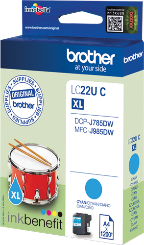 Brother LC22UC Cyan Cartucho de tinta