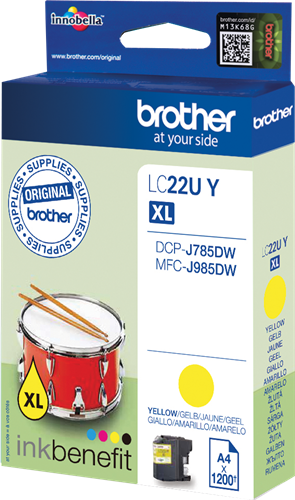 Brother LC22UY Amarelo Cartucho de tinta