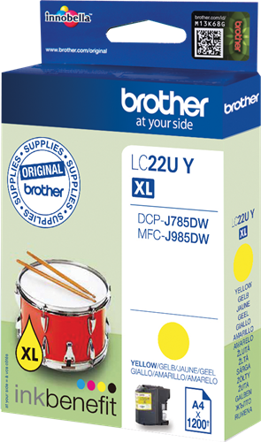 Brother LC22UY Jaune Cartouche d'encre