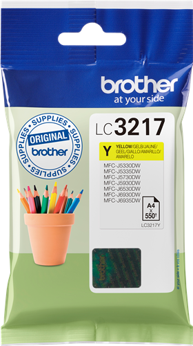 Brother LC3217Y Amarelo Cartucho de tinta