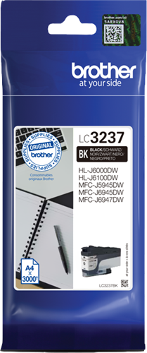 Brother LC3237BK Preto Cartucho de tinta