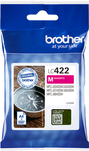Brother LC422M purpurová Inkoustovou kazetu