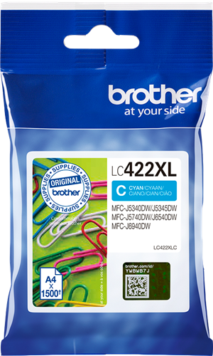 Brother LC422XLC Cyan Cartouche d'encre