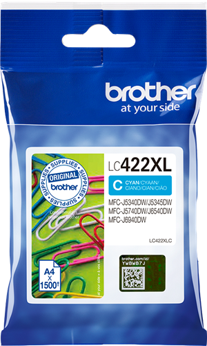Brother LC422XLC Cyan Cartucho de tinta