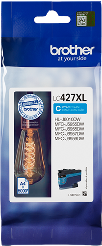 Brother LC427XLC cyan ink cartridge