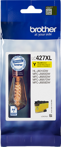 Brother LC427XLY yellow ink cartridge