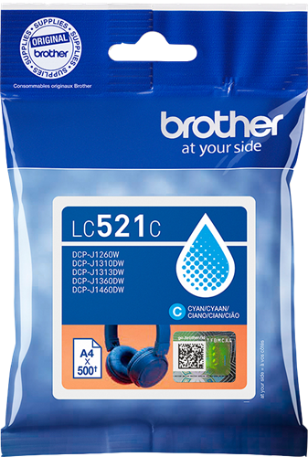 Brother LC521C Cyan Cartucho de tinta