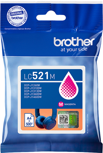 Brother LC521M Magenta Cartucho de tinta