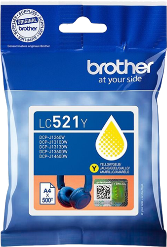 Brother LC521Y žlutý Inkoustovou kazetu