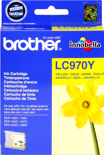 Brother LC970Y Jaune Cartouche d'encre