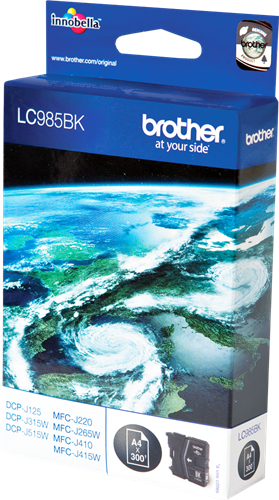 Brother LC985BK Černá Inkoustovou kazetu