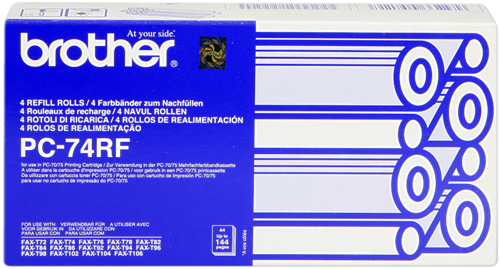 Brother PC-74RF Rolo de transferência térmica Preto