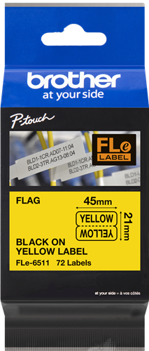 Brother Preto sobre amarelo
