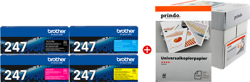 Brother TN-247 MCVP 01 Preto / Cyan / Magenta / Amarelo Value Pack