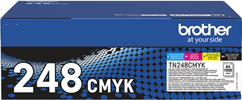 Brother TN-248CMYK Pack Preto / Cyan / Magenta / Amarelo