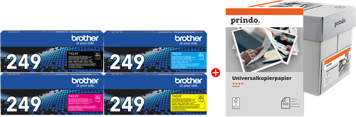 Brother TN-249 MCVP Černá / tyrkysová / purpurová / žlutý / Bílý 