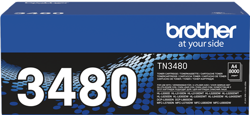 Brother TN-3480 Preto Tóner