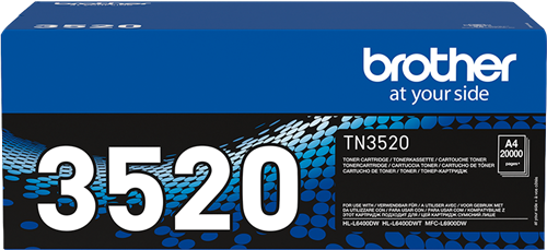 Brother TN-3520 Preto Tóner