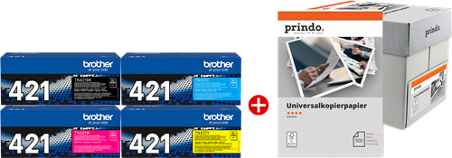 Brother TN-421 MCVP Preto / Cyan / Magenta / Amarelo / Branco Value Pack