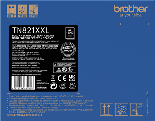 Brother TN-821XXLBK Noir(e) Toner