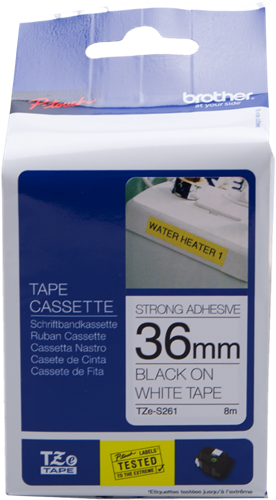 Brother TZe-S261 tape black on white