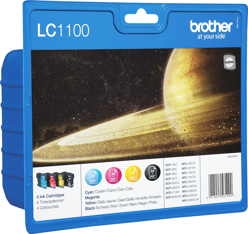 Brother LC-1100-BK C M Y