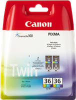 Canon CLI-36 Twin Multipack Plusieurs couleurs