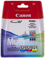 Canon CLI-521 zestaw cyan / magenta / żółty