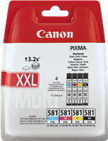 Canon CLI-581 XXL Multipack zwart / cyan / magenta / geel