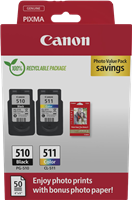 Canon PG-510+CL-511 Preto / várias cores / Branco Value Pack