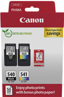 Canon PG-540+CL-541 czarny / różne kolory / Biały value pack