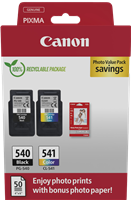 Canon PG-540+CL-541 Preto / várias cores / Branco Value Pack