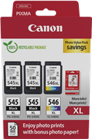 Canon PG-545XL+CL-546XL Preto / várias cores / Branco Value Pack
