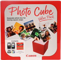 Canon PG-560+CL-561 Photo Cube Preto / várias cores Value Pack