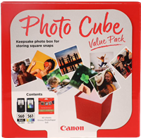 Canon PG-560+CL-561 Photo Cube Schwarz / mehrere Farben Value Pack