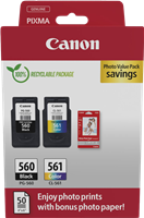 Canon PG-560+CL-561 Preto / várias cores / Branco Value Pack