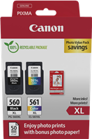 Canon PG-560XL+CL-561XL Preto / várias cores Value Pack