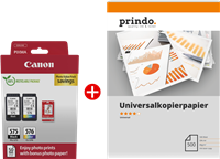 Canon PG-575+CL-576 MCVP Preto / várias cores / Branco / Branco Value Pack