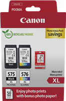 Canon PG-575XL+CL-576XL nero / differenti colori / Bianco Value Pack