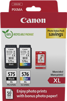 Canon PG-575XL+CL-576XL Preto / várias cores / Branco Value Pack