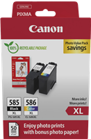 Canon PG-585XL+CL-586XL Preto / Cyan / Magenta / Amarelo Value Pack