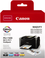 Canon PGI-1500 Multipack Noir(e) / Cyan / Magenta / Jaune