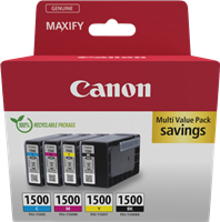Canon PGI-1500 Multipack Schwarz / Cyan / Magenta / Gelb