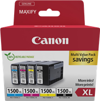 Canon PGI-1500 XL Multipack Noir(e) / Cyan / Magenta / Jaune