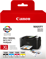 Canon PGI-1500XL Multipack zwart / cyan / magenta / geel