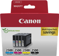 Canon PGI-2500 Multipack zwart / cyan / magenta / geel