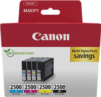 Canon PGI-2500 Pack Preto / Cyan / Magenta / Amarelo