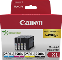 Canon PGI-2500 XL Multi Multipack Schwarz / Cyan / Magenta / Gelb