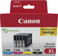Canon PGI-2500 XL Pack Preto / Cyan / Magenta / Amarelo